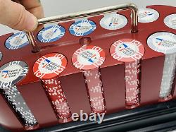 World Poker Tour Spinning Card & 300 Chip Set (New, Sealed) Texas Hold'em Poker