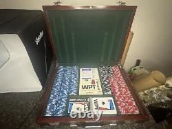 World Poker Tour WPT Authentic POKER 400 CHIP SET LIMITED EDITION Wooden Case