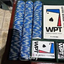 World Poker Tour WPT Authentic POKER 400 CHIP SET LIMITED EDITION Wooden Case