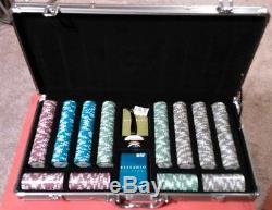 World Poker Tour (WPT) BELLAGIO CASINO 11g Clay Poker Chip 500 Count Set withCase