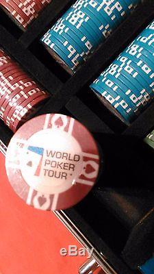 World Poker Tour (WPT) BELLAGIO CASINO 11g Clay Poker Chip 500 Count Set withCase