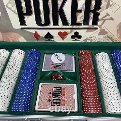 World Series Of Poker Set In Metal Case With Handle, Mint Condition
