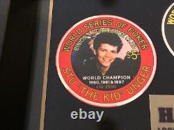 World Series of Poker Chip Set 1999 with Stu Unger, Benny Binion and Johnny Moss