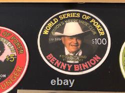 World Series of Poker Chip Set 1999 with Stu Unger, Benny Binion and Johnny Moss