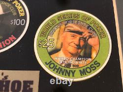 World Series of Poker Chip Set 1999 with Stu Unger, Benny Binion and Johnny Moss