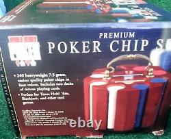 World Series of Poker Premium Poker Chip Set OPEN BOX, everything SEALED