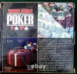 World Series of Poker Premium Poker Chip Set OPEN BOX, everything SEALED