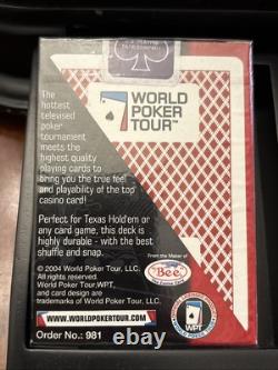 World poker tour playing cards WPT Casino Chip Set Wood Carry Caddy
