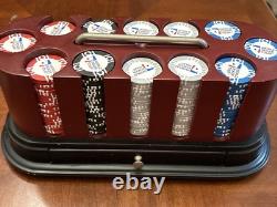 World poker tour playing cards WPT Casino Chip Set Wood Carry Caddy