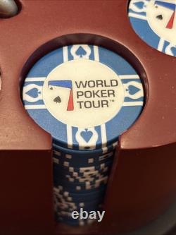 World poker tour playing cards WPT Casino Chip Set Wood Carry Caddy