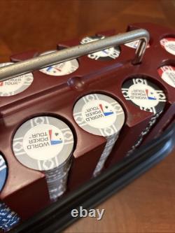 World poker tour playing cards WPT Casino Chip Set Wood Carry Caddy