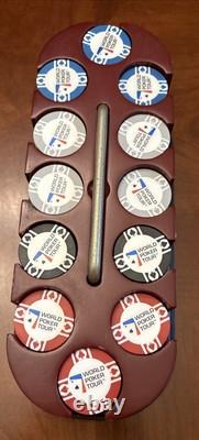 World poker tour playing cards WPT Casino Chip Set Wood Carry Caddy