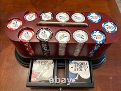 World poker tour playing cards WPT Casino Chip Set Wood Carry Caddy