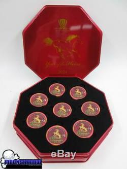 Wynn Las Vegas Casino 2014 Year Of The Horse Chinese New Year $1 Poker Chip Set