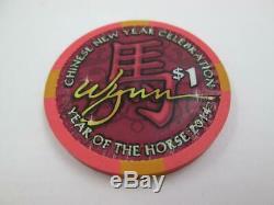 Wynn Las Vegas Casino 2014 Year Of The Horse Chinese New Year $1 Poker Chip Set