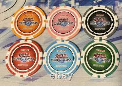 Yugioh Official Poker Chip Complete Set all 6 Konami Duel Links Promo Yugi Kaiba